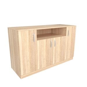 Comoda haaus Remi, 4 Usi, Stejar Sonoma, 135 x 50 x 80 cm