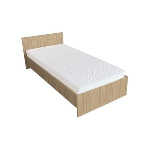 Pat haaus Remi, 200 x 90 cm, saltea spuma inclusa, Stejar Sonoma