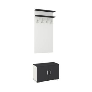 Cuier haaus Como, Antracit/Alb, L 66 cm