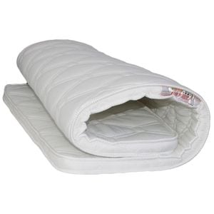Topper saltea DRIMUS, spuma poliuretanica 10 cm, 130x200 cm, Alb