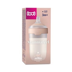 Biberon Lovi Mammafeel, cu tetina anti-colic, 250 ml