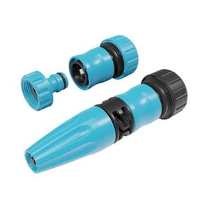 Set duza reglabila Cellfast BASIC, conector 3/4", 6 bar, albastru