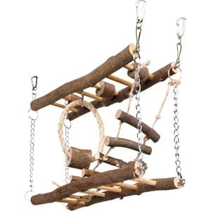 Pod Supendat Pentru Rozatoare, Trixie, Cu Lant, Lemn, 27x17x7 cm, 61650