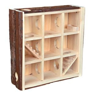 Turn De Joaca Pentru Rozatoare, Trixie, Cu Camere, Lemn, 30x30x10 cm, 61709