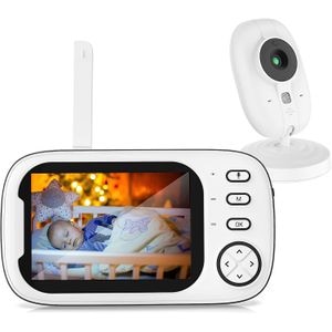 Baby Monitor Wireless LikeSmart SpyBaby PRO, Ecran HD XXL 3.5 Inch LCD, USB Type-C, Mod Nocturn, BiDirectional, Monitorizare Temperatura, Cantece de Leagan