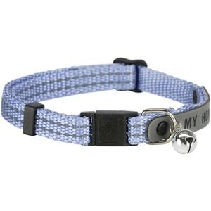 Zgarda Pentru Pisici, Trixie, Cu Adresier Si Clopotel, Reflectorizanta,  Diverse Culori, 41576