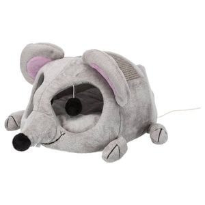 Culcus Pentru Pisici, Trixie, Junior Lukas, Forma Soarece, 35x33x65 cm, Gri, 36290