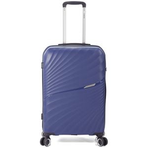Troler mare Benzi BZ 5755, polipropilena, cifru TSA, 4 roti duble, 76 cm, albastru