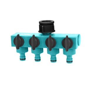 Conector furtun din plastic cu 4 cai Total, reductie de la 1 la 3/4, ABS