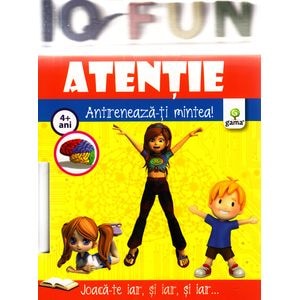 Iq Fun - Atentie - Antreneaza-ti mintea! 4+ ani