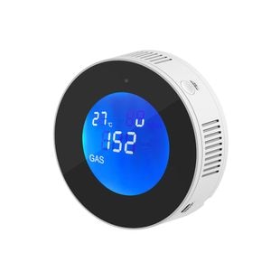 Detector scurgeri de gaz WiFi, compatibil Tuya si Smartlife, Alb