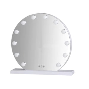 Oglinda pentru machiaj si cosmetica, Simply joy, cu led si touch, 3 tipuri de lumina, intensitate reglabila