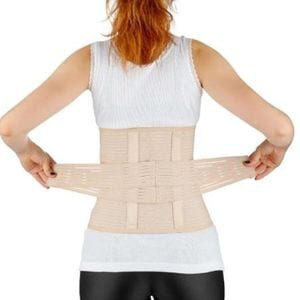 Centura abdominala post-natala reglabila BabyJem Postpartum, Crem, L-XL