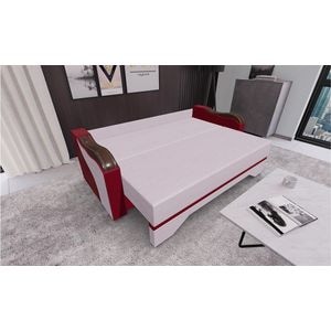 Canapea extensibila Bianca Fresh 9 Fresh 8, 3 locuri, 220 x 108 x 81 cm, roz-rosu