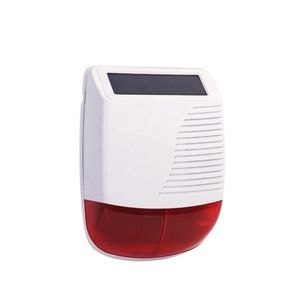 Sirena de exterior stroboscopica solara, compatibila cu Alarma WiFi, Tuya, Smartlife, Alb