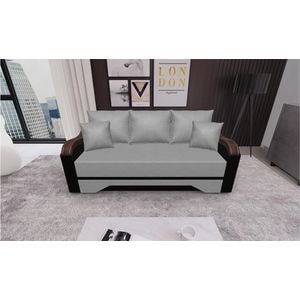 Canapea extensibila Bianca Fresh 14 Wenge, 3 locuri, 220 x  108 x 81 cm, gri