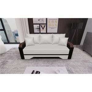 Canapea extensibila Bianca Babyface 2 Wenge, 3 locuri, 220 x 108 x 81 cm, bej