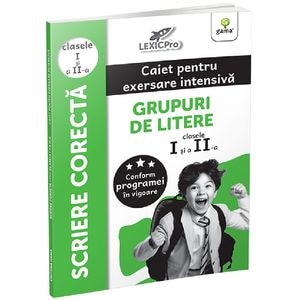 Grupuri de litere. Caiet pentru exersare intensiva - Clasele 1-2
