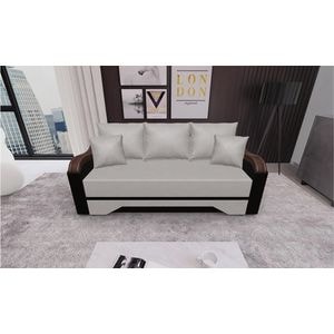 Canapea extensibila Bianca Babyface 4 Wenge, 3 locuri, 220 x 108 x 81 cm, gri