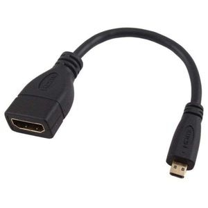 Cablu adaptor, Robofun, micro HDMI tata la HDMI mama, 15 cm