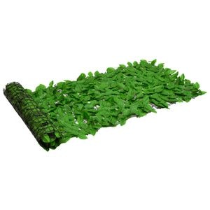 Paravan intimitate de balcon din frunze verde, 300x150 cm vidaXL