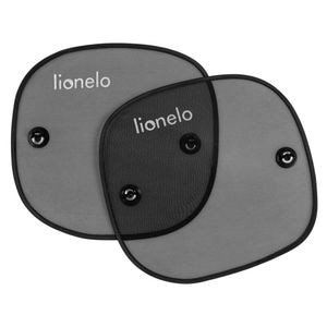 Set parasolare auto Lionelo Sunshade, 2 bucati, universal, cu ventuze, saculet depozitare inclus, 44x38 cm, Negru