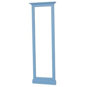 Oglinda inalta hol, culoare albastru deschis P053A, vopsit antichizat, 100% lemn masiv