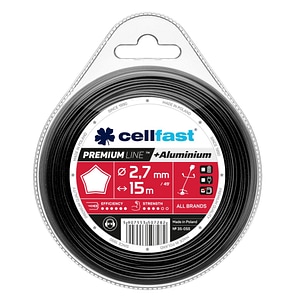 Rola fir de Taiere pentru Trimmer Cellfast Premium, sectiune stea 2.7 mm x 15 m, intarita cu particule de aluminiu