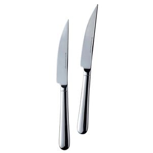 Set cutite carne Royal van Kempen & Begeer Stack CC004847-001, lucios, 2 piese, inox, 10 cm, argintiu