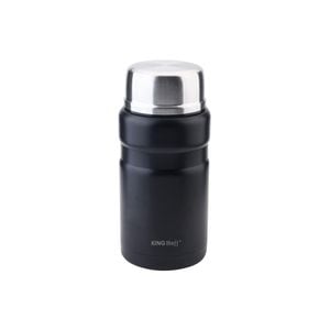 Termos pentru alimente Kinghoff KH 1460, 750 ml, Inox, Incasabil, Negru