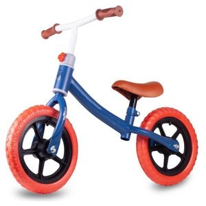 Bicicleta de echilibru fara pedale, LikeSmart Push Bike, Ghidon reglabil, Sa Moale, Manere anti alunecare, Roti Spuma EVA 12, Greutate Maxima 35 kg, Albastru
