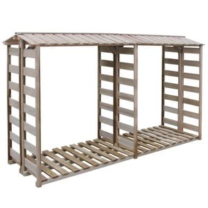 Sopron lemne de foc vidaXL, 300 x 90 x 176 cm, lemn de pin tratat