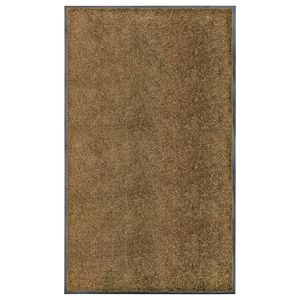 Covoras intrare lavabil, maro, 90x150 cm