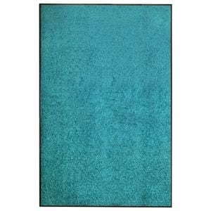 Covoras intrare lavabil, cyan, 120 x 180 cm