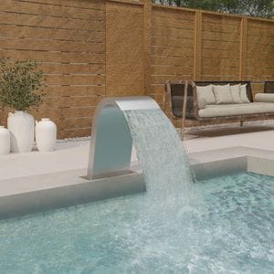 Fantana vidaxL de piscina, 50 x 30 x 60 cm, otel inoxidabil 304