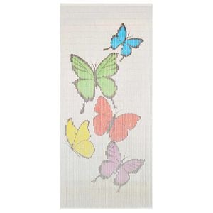 Perdea de usa pentru insecte, 90 x 200 cm, bambus