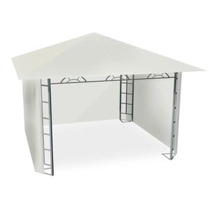 Pavilion de gradinaDacEnergy,constructie durabila, din profile de otel,4 pereti laterali,din polietilena,rezistent la razele UV si la ploaie, 300 x 300 cm, bej