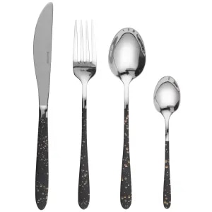 Set tacamuri SALTER Marble Gold, 16 piese, 4 persoane, inox