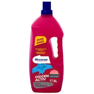 Solutie indepartare pete Misavan Oxigen Activ, rufe colorate, 2L