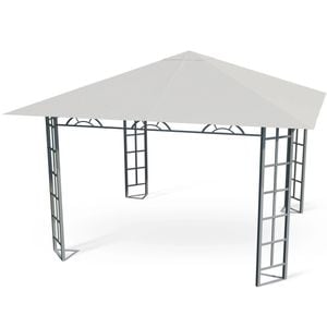 Pavilion de gradinaDacEnergy,constructie durabila,profilde otel rezistente, cu acoperis,300 x 300 cm, bej