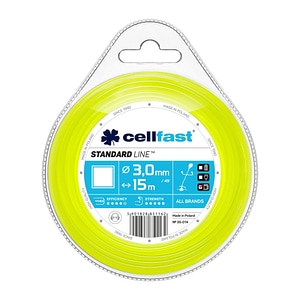 Rola fir Cellfast STANDARD pentru masini de tuns iarba - profil patrat 3,0 mm x 15 m