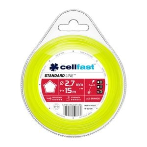 Rola fir Cellfast STANDARD pentru masini de tuns iarba - profil stea 2,7 mm x 15 m