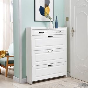 Pantofar H90 MDF, 90x24x120 cm, alb