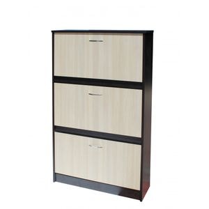 Pantofar 600, 3 usi, 60 x 26 x 127 cm, Wenge+Mesteacan