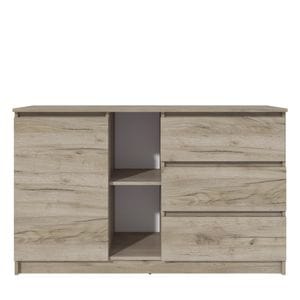 Comoda MP3, 130 x 44 x 80 cm, stejar k002