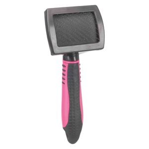 Perie pentru pisici Trixie, Soft, Maner Plastic/Peri Metalici, 7x16 cm, Roz/Negru, 23126