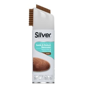 Spray Restaurare Piele Nubuc si Caprioara, Silver, Maro, 250 ml