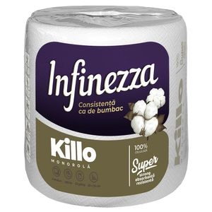 Prosop hartie monorola Infinezza Killo, 2 straturi, 435 foi, alb