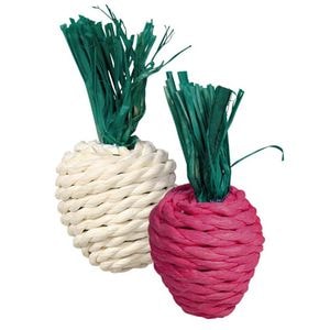 Set Jucarii Din Paie Pentru Rozatoare, Trixie, Ridiche/Ridiche Mica, 8 cm, 2 buc, 6193