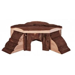 Casuta de colt pentru rozatoare Trixie, Thordis, Lemn, 21x7x19/19 cm, Maro, 6175